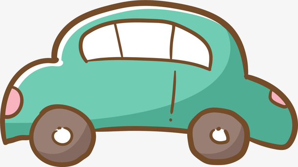 綠色卡通可愛(ài)小汽車